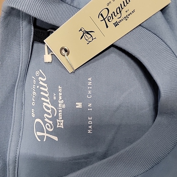 Original Penguin Size M "Don't Worry BEER Happy" Blue T-Shirt NEW with Tag - Picture 8 of 9